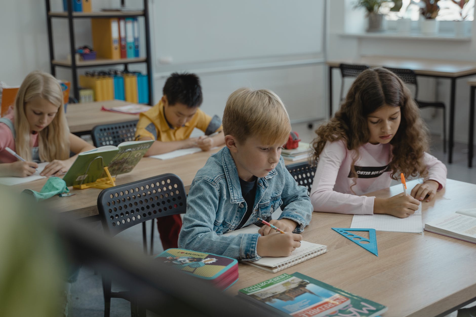 students taking notes